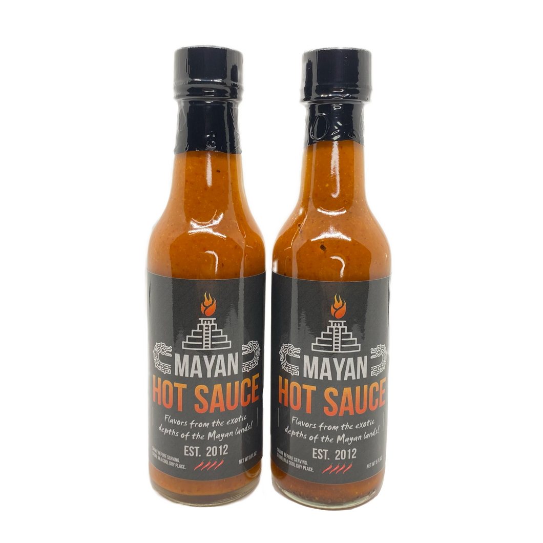 2 Bottles Mayan Hot Sauce (X-tra Hot))